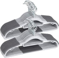 15-Piece Heavy Duty Grey Plastic Clothes Hangers | Non-Slip & Space-Saving | For Wet & Dry Clothes