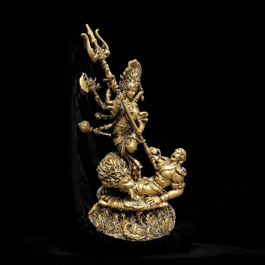 Durga Mata and Mahishasur Vadh – Shakti That Shields You (Premium Car dashboard) - Fabzie - Home Decor Elegance
