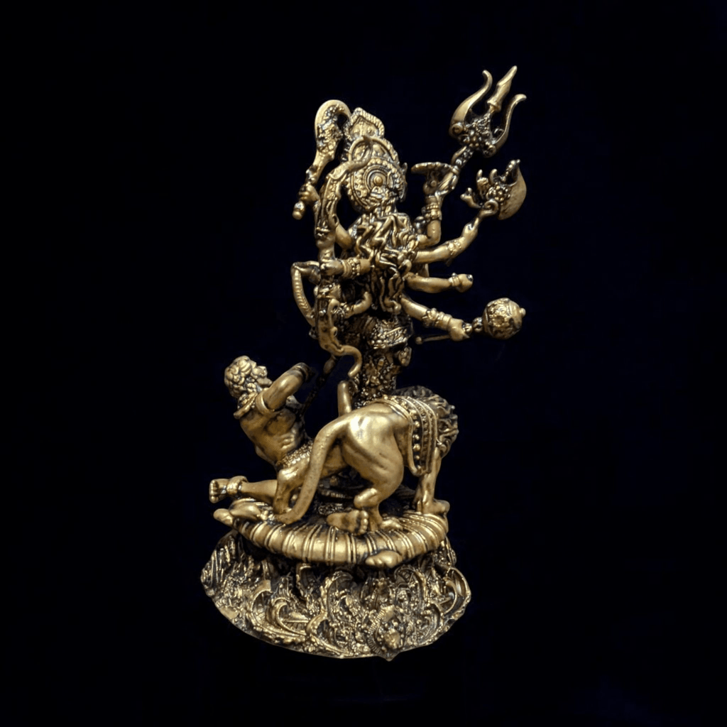 Durga Mata and Mahishasur Vadh – Shakti That Shields You (Premium Car dashboard) - Fabzie - Home Decor Elegance