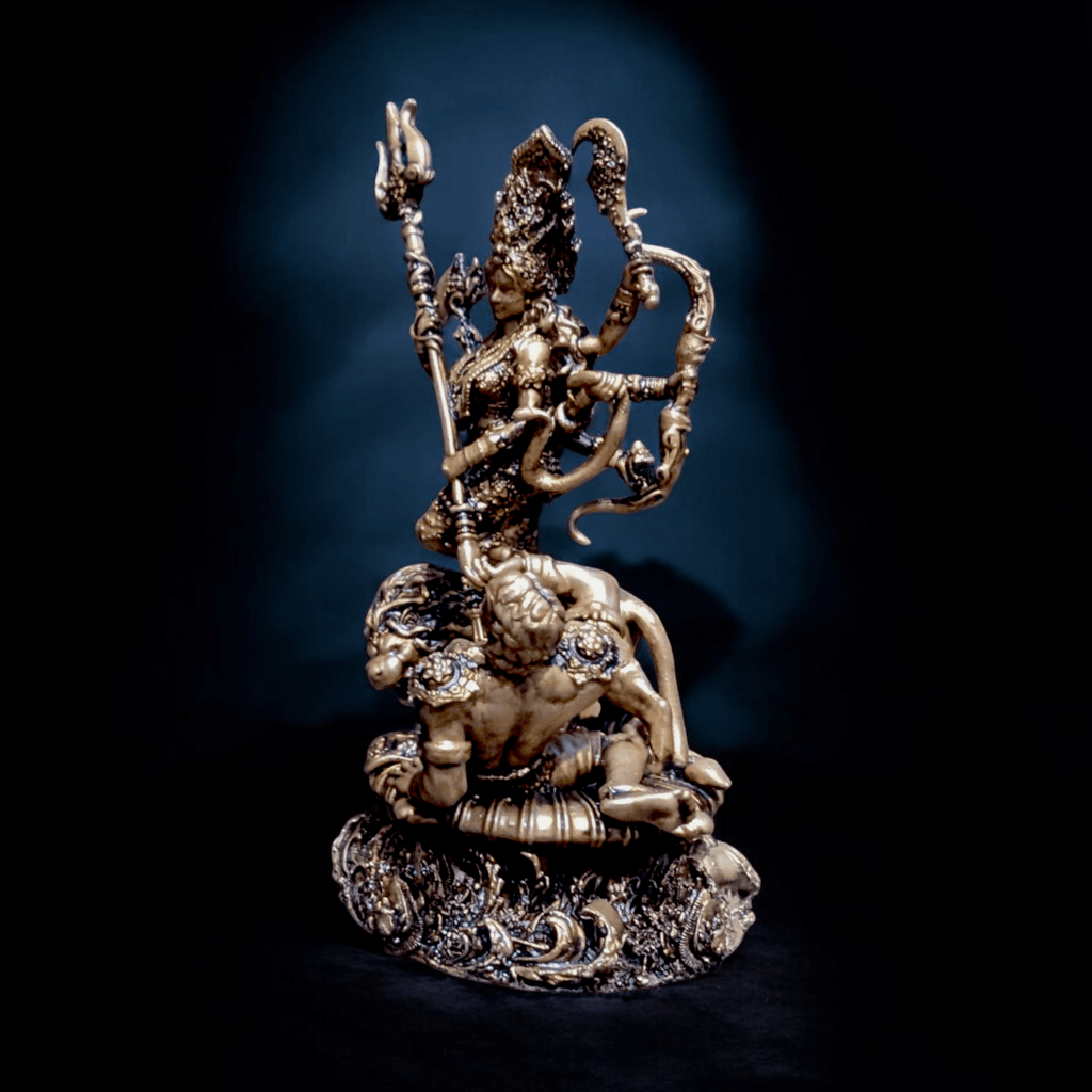 Durga Mata and Mahishasur Vadh – Shakti That Shields You (Premium Car dashboard) - Fabzie - Home Decor Elegance