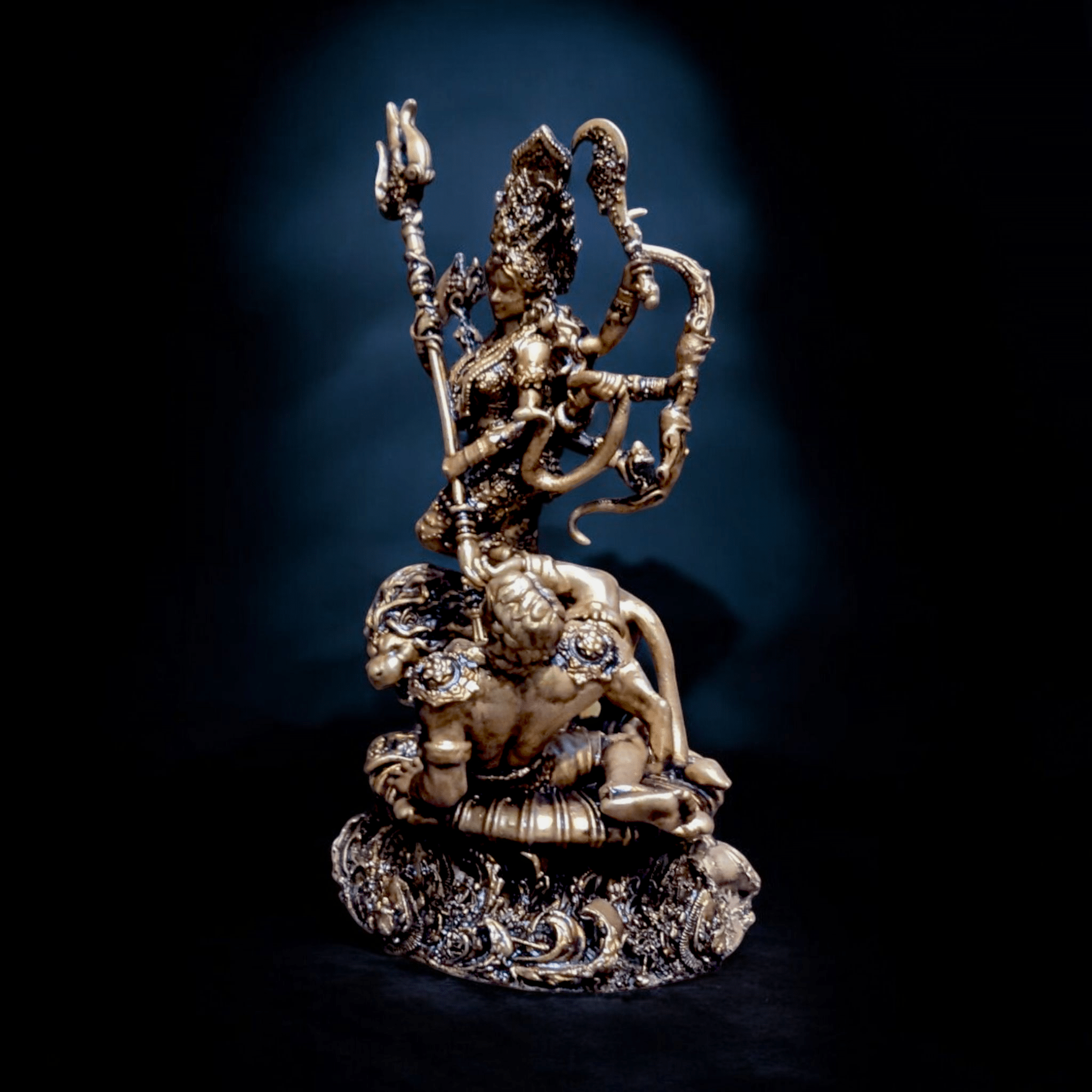 Durga Mata and Mahishasur Vadh – Shakti That Shields You (Premium Car dashboard) - Fabzie - Home Decor Elegance