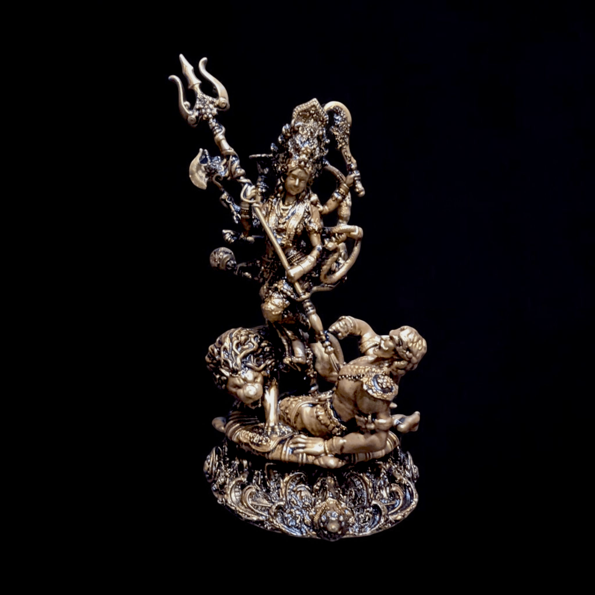 Durga Mata and Mahishasur Vadh – Shakti That Shields You (Premium Car dashboard) - Fabzie - Home Decor Elegance