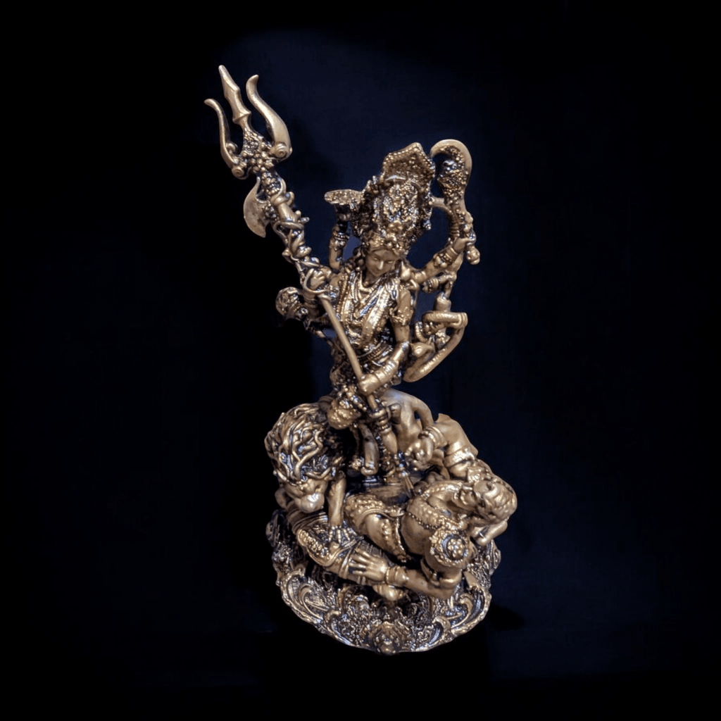Durga Mata and Mahishasur Vadh – Shakti That Shields You (Premium Car dashboard) - Fabzie - Home Decor Elegance