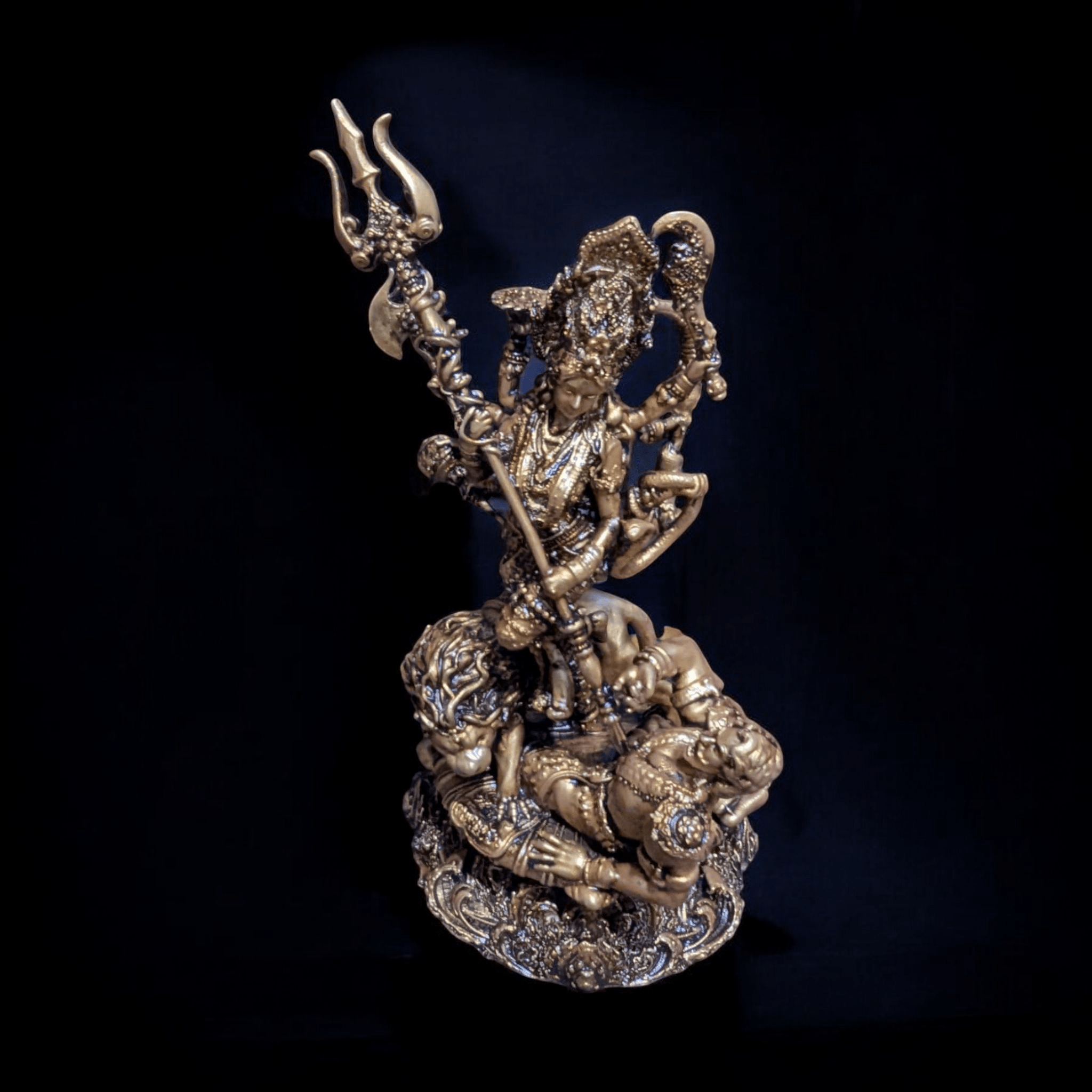 Durga Mata and Mahishasur Vadh – Shakti That Shields You (Premium Car dashboard) - Fabzie - Home Decor Elegance
