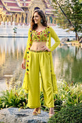 Florescence Georgette Embroidered Three Piece Co-Ord Set