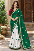 Emerald Breeze Green Mul Cotton Saree