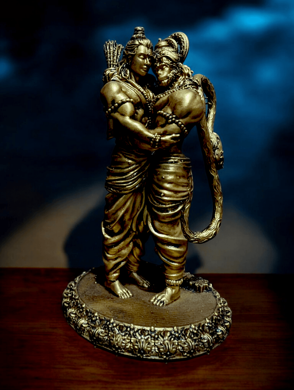 Shri Ram and Hanuman Ji Milan – Divine Union of Devotion (Exclusive and Premium Car dashboard) - Fabzie - Home Decor Elegance