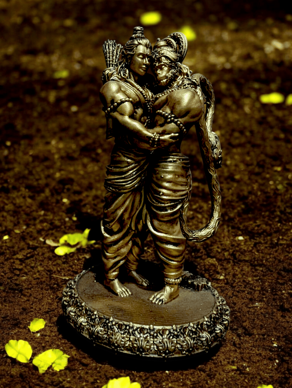 Shri Ram and Hanuman Ji Milan – Divine Union of Devotion (Exclusive and Premium Car dashboard) - Fabzie - Home Decor Elegance