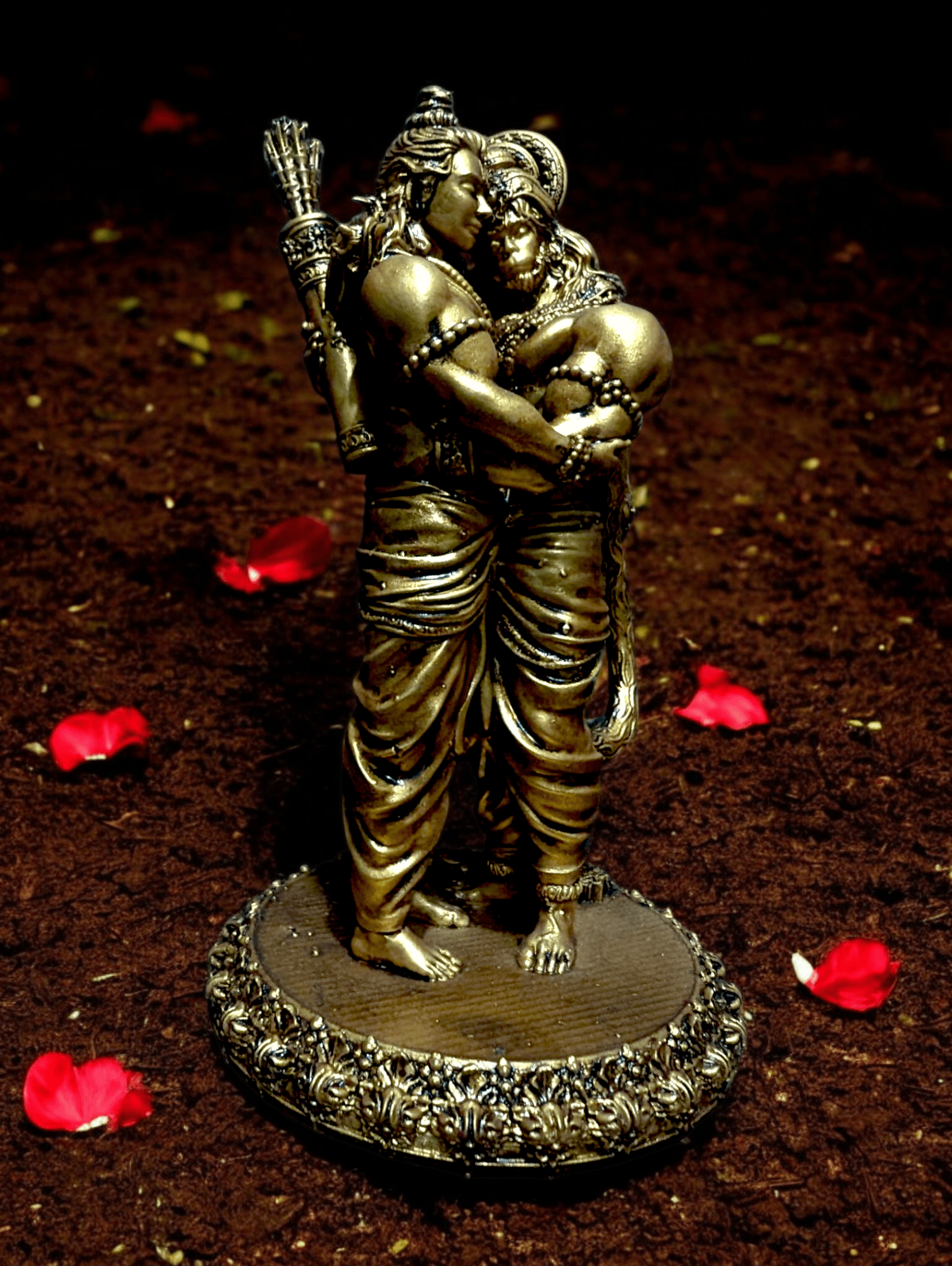 Shri Ram and Hanuman Ji Milan – Divine Union of Devotion (Exclusive and Premium Car dashboard) - Fabzie - Home Decor Elegance