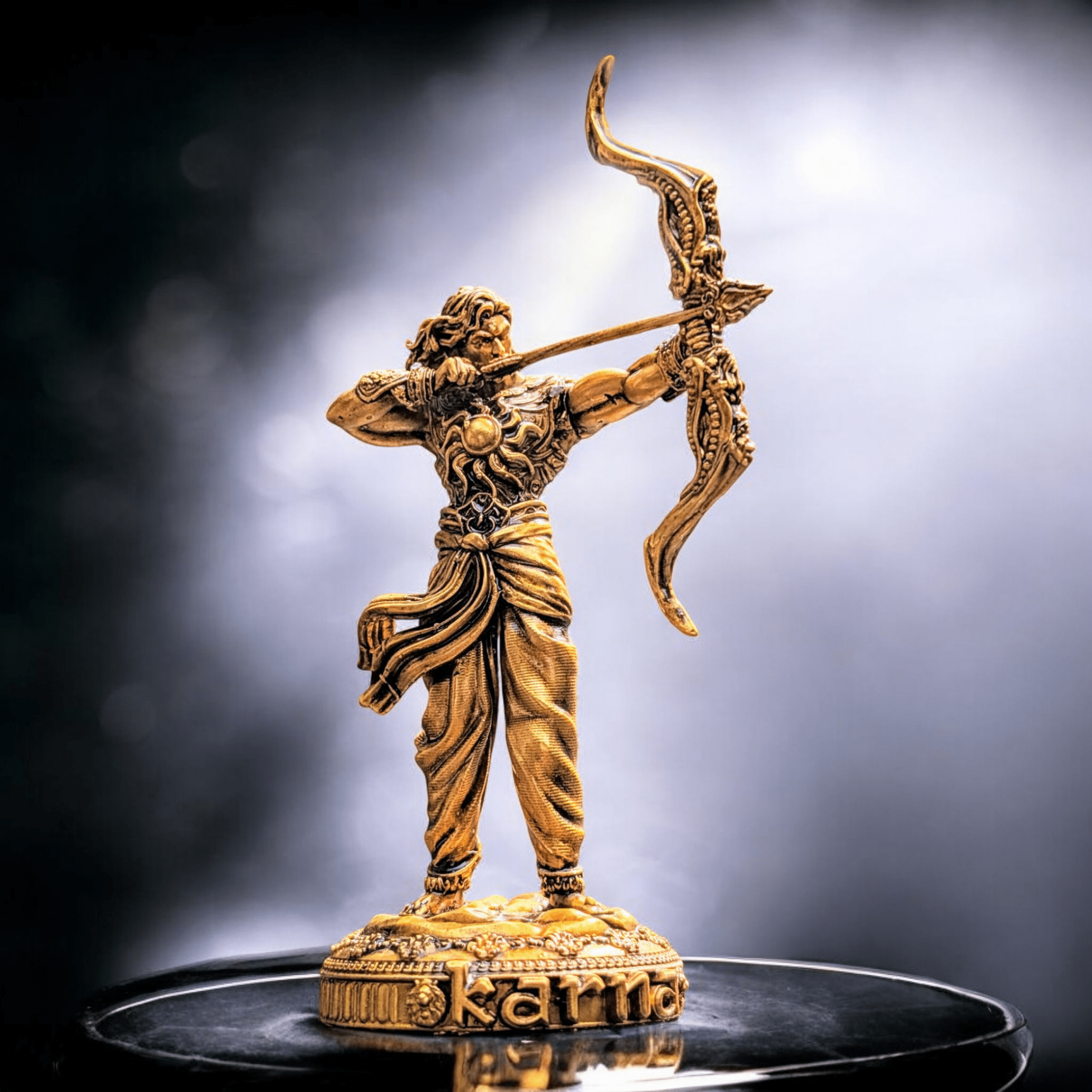 Karna the Undaunted – Warrior of Loyalty and Glory - car dashboard - Fabzie - Home Decor Elegance