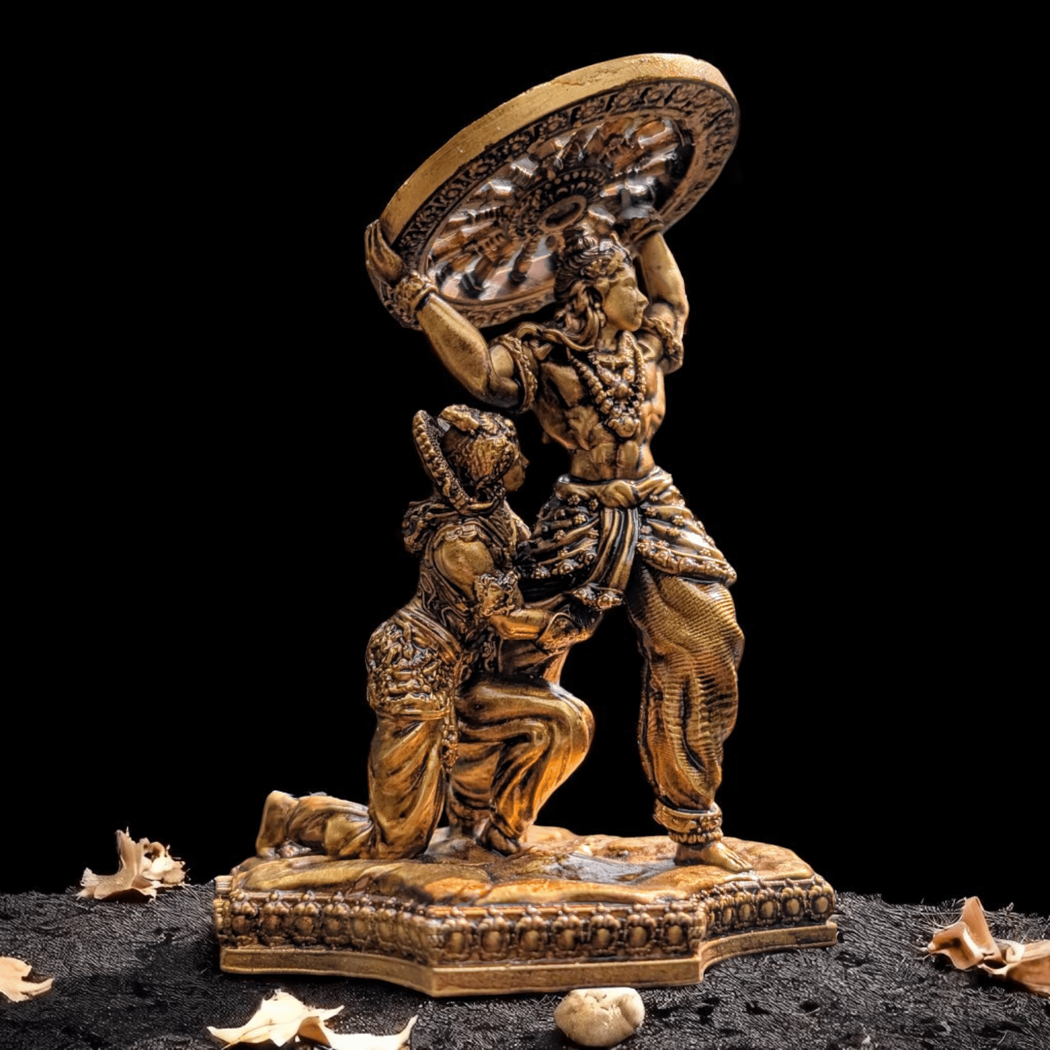 Krishna’s Divine Fury – When God Broke His Oath for His Devotee’s Vow - Car dashboard - Fabzie - Home Decor Elegance
