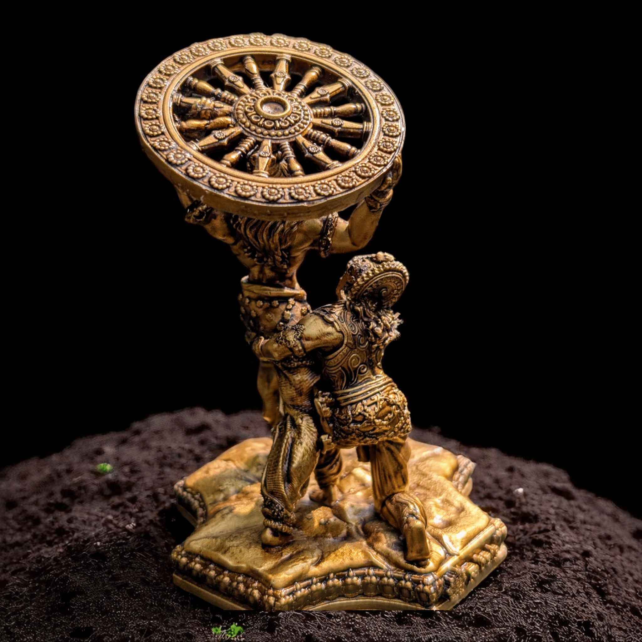 Krishna’s Divine Fury – When God Broke His Oath for His Devotee’s Vow - Car dashboard - Fabzie - Home Decor Elegance
