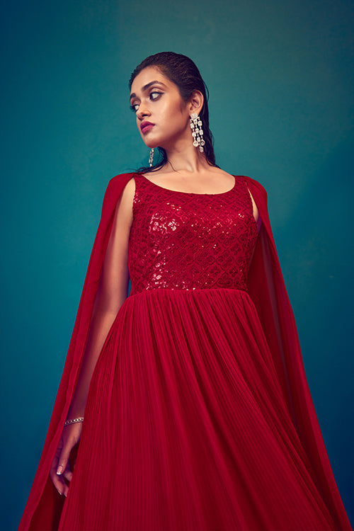 Latest Exclusive Designer Dark Color Long Anarkali Ethnic Gown Collection