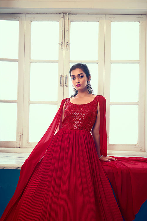 Latest Exclusive Designer Dark Color Long Anarkali Ethnic Gown Collection
