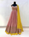 Light Pink Colour Gown Indian Designer Wedding Gown
