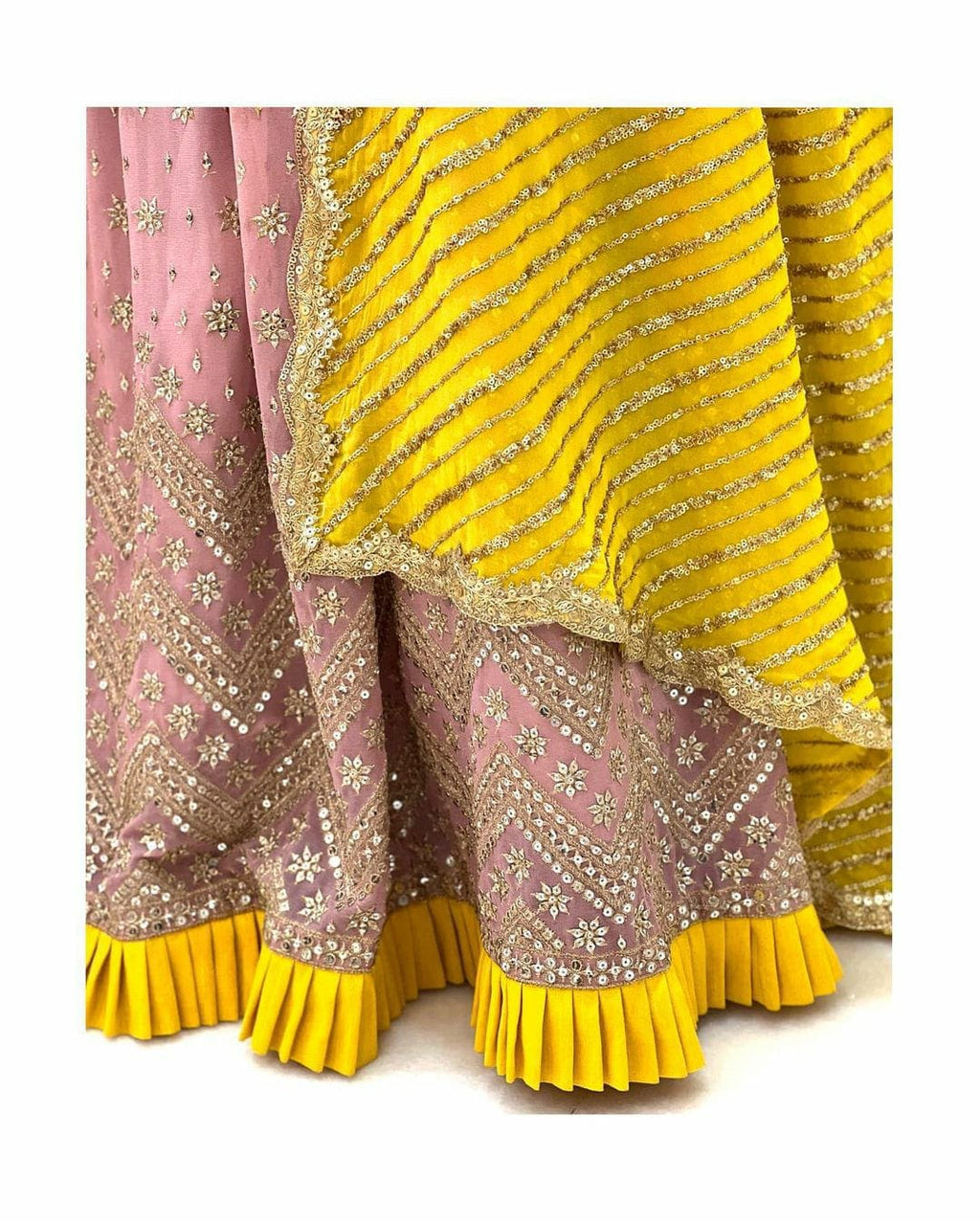 Light Pink Colour Gown Indian Designer Wedding Gown