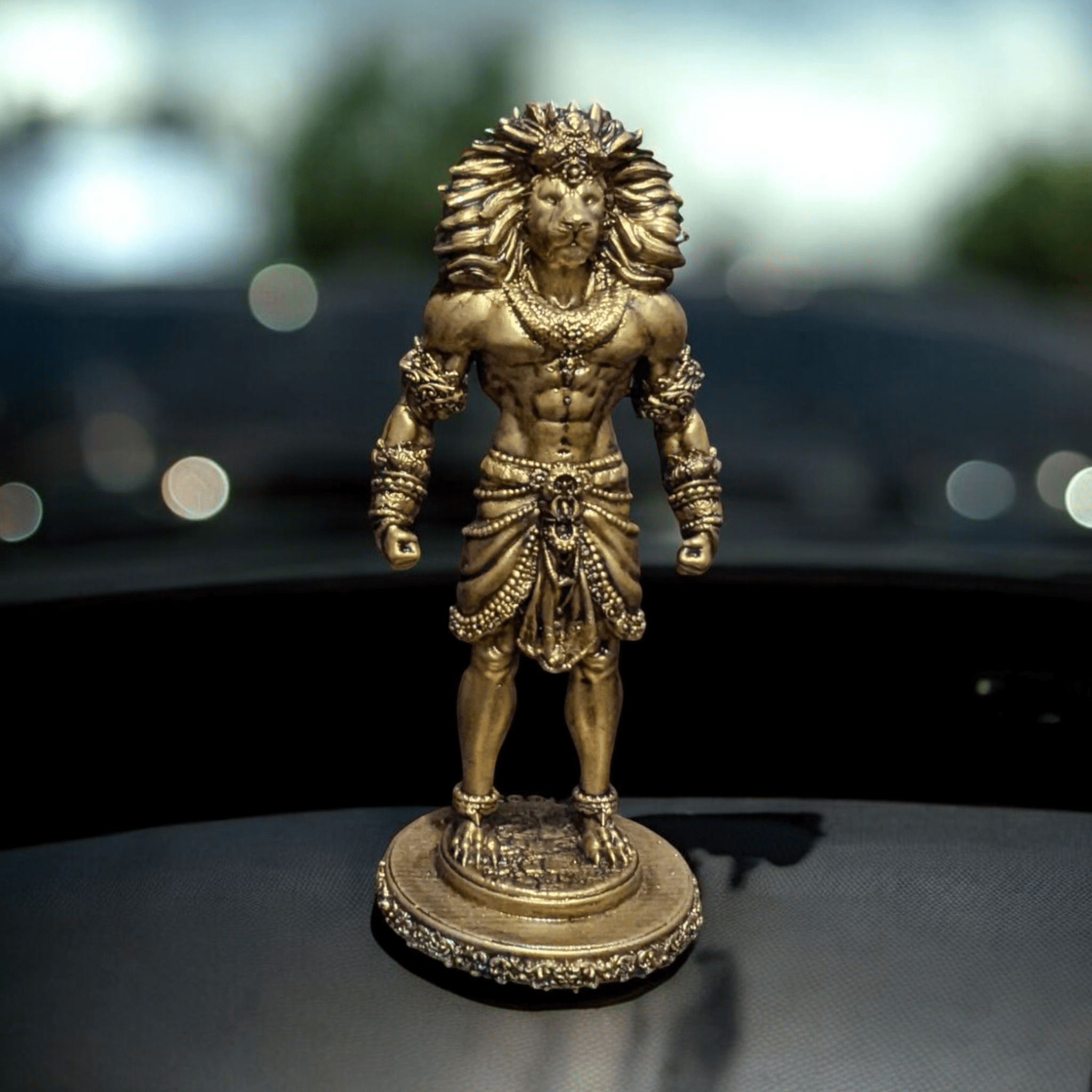Narsingh Avatar – Power to Protect Every Journey (Premium Car dashboard) - Fabzie - Home Decor Elegance
