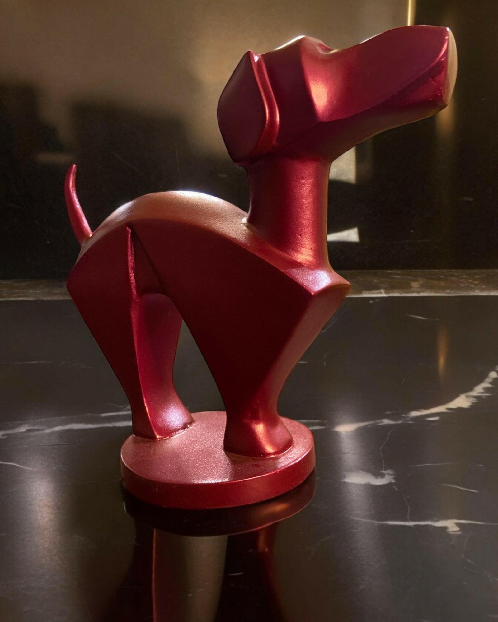 Obedient Dog Statue - Loyal Companion Decor for all dog lovers.