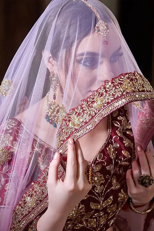 Party Wear Women New Collection Lehenga Choli Maroon Colour