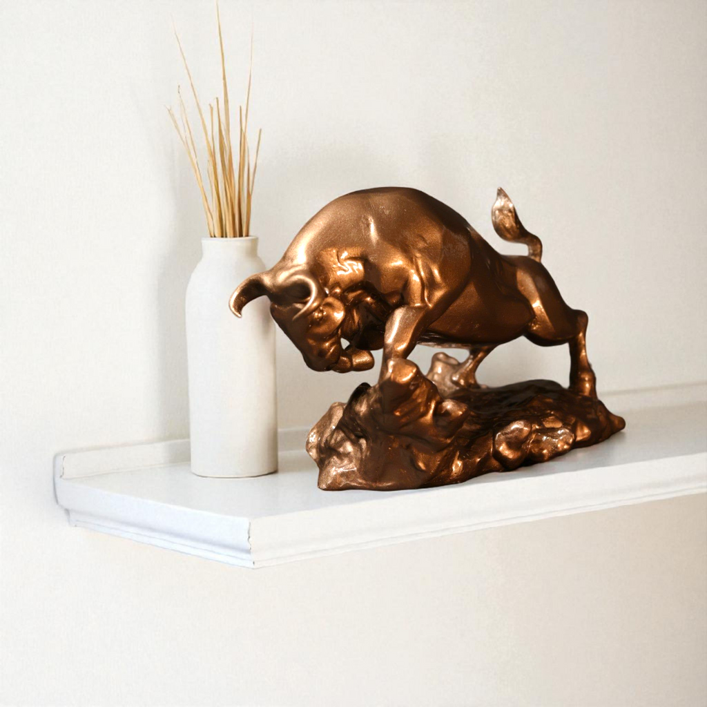 Office Decor Muscular Bull: Energy and Strength Embodied for Your Home / Office Decor - Fabzie - Home Decor Elegance