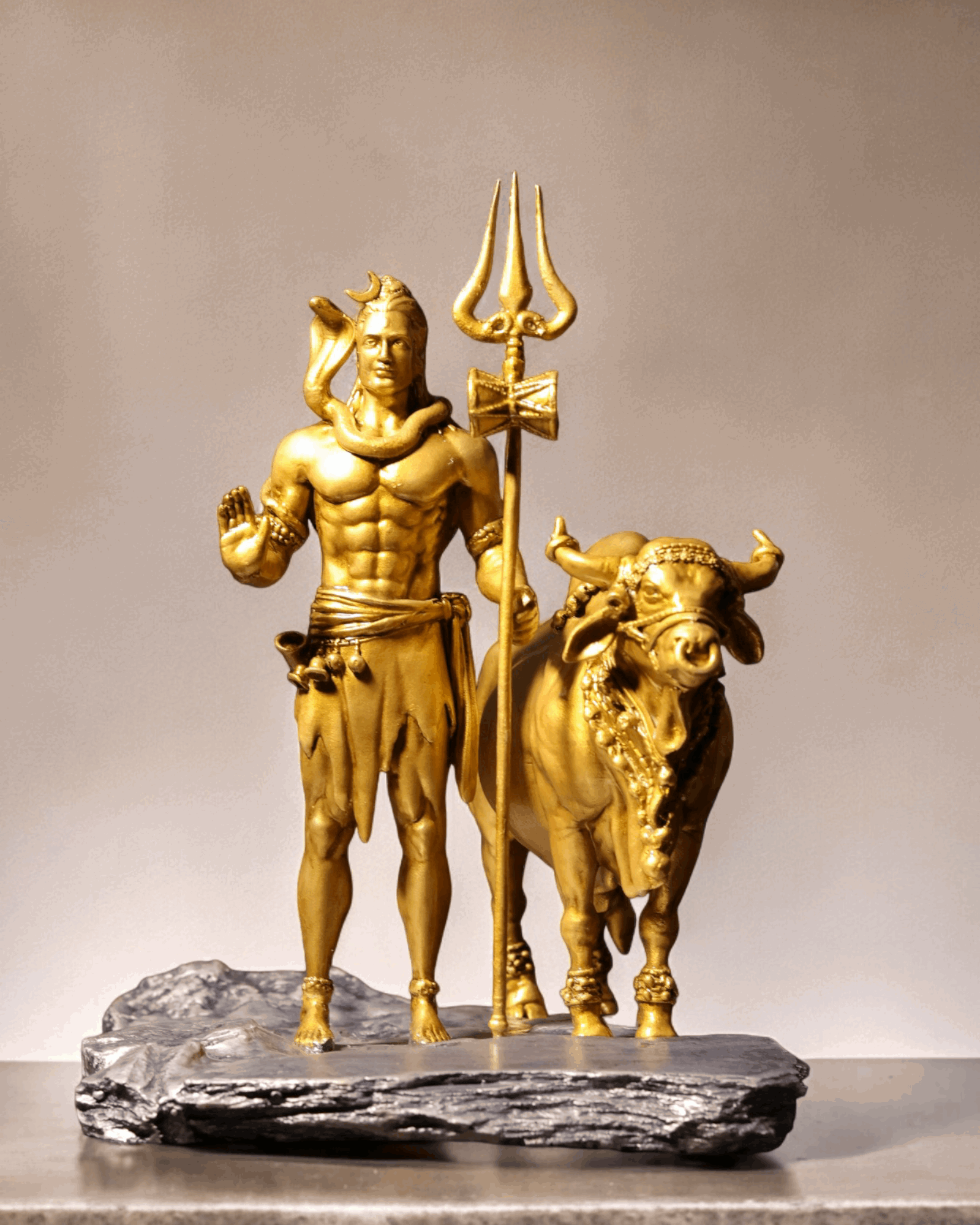 Shiv Ji and Nandi Murti - Divine Protector.
