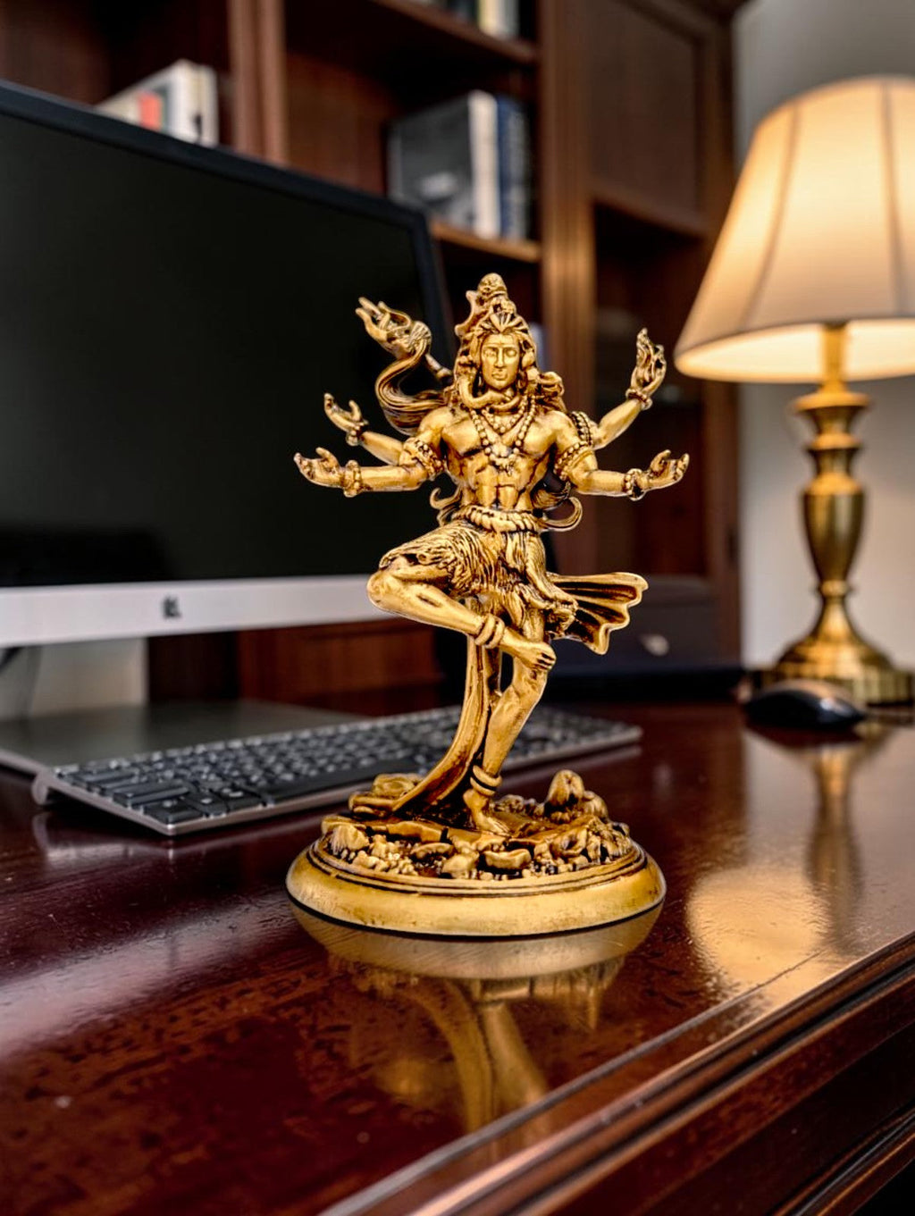 Nataraja Shiv Idol – Cosmic Dance of Creation & Destruction (Premium Golden Finish) - Fabzie - Home Decor Elegance