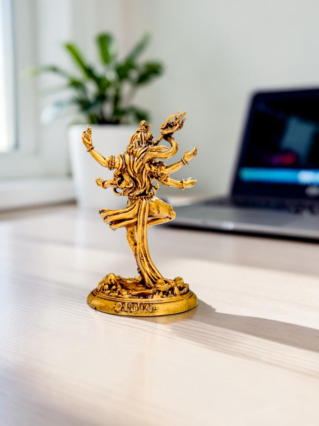 Nataraja Shiv Idol – Cosmic Dance of Creation & Destruction (Premium Golden Finish) - Fabzie - Home Decor Elegance