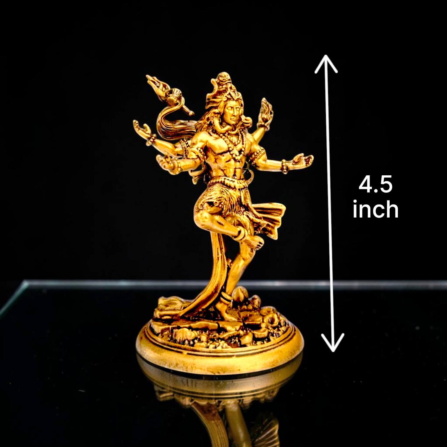 Nataraja Shiv Idol – Cosmic Dance of Creation & Destruction (Premium Golden Finish) - Fabzie - Home Decor Elegance