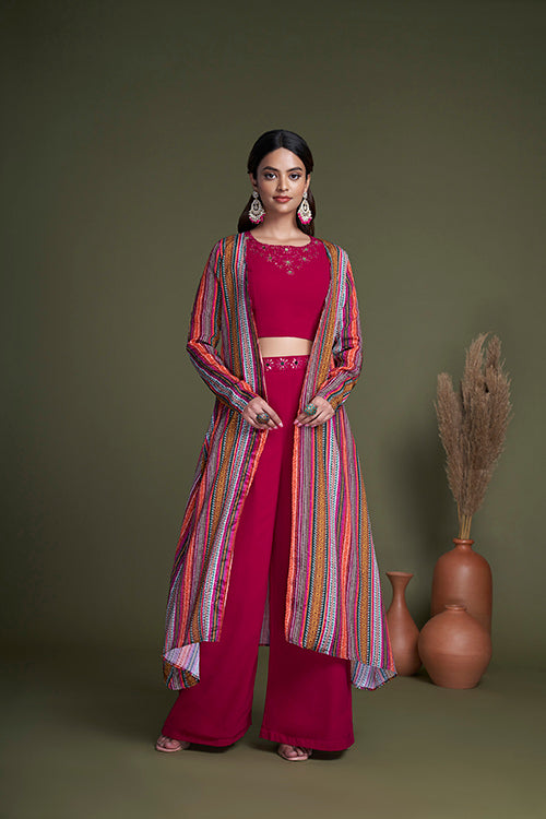 Exclusive Rani Georgette Koti Style Palazzo Collection