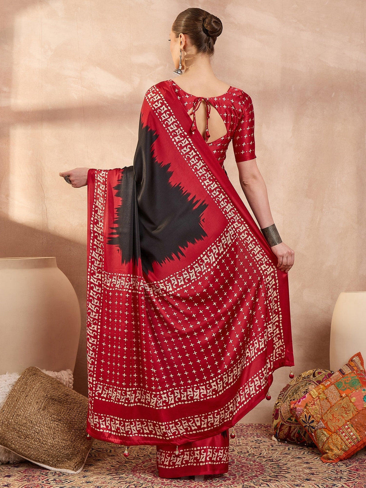Aadhira Stylish Semi Modal Saree for Party & Festive Wear