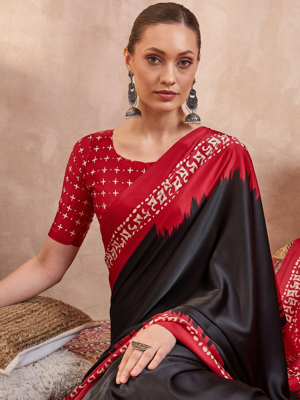 Aadhira Stylish Semi Modal Saree for Party & Festive Wear