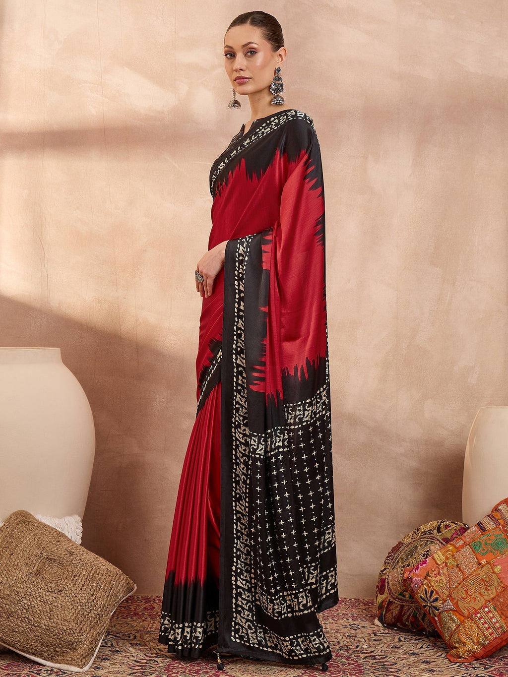 Aadhira Stylish Semi Modal Saree for Party & Festive Wear
