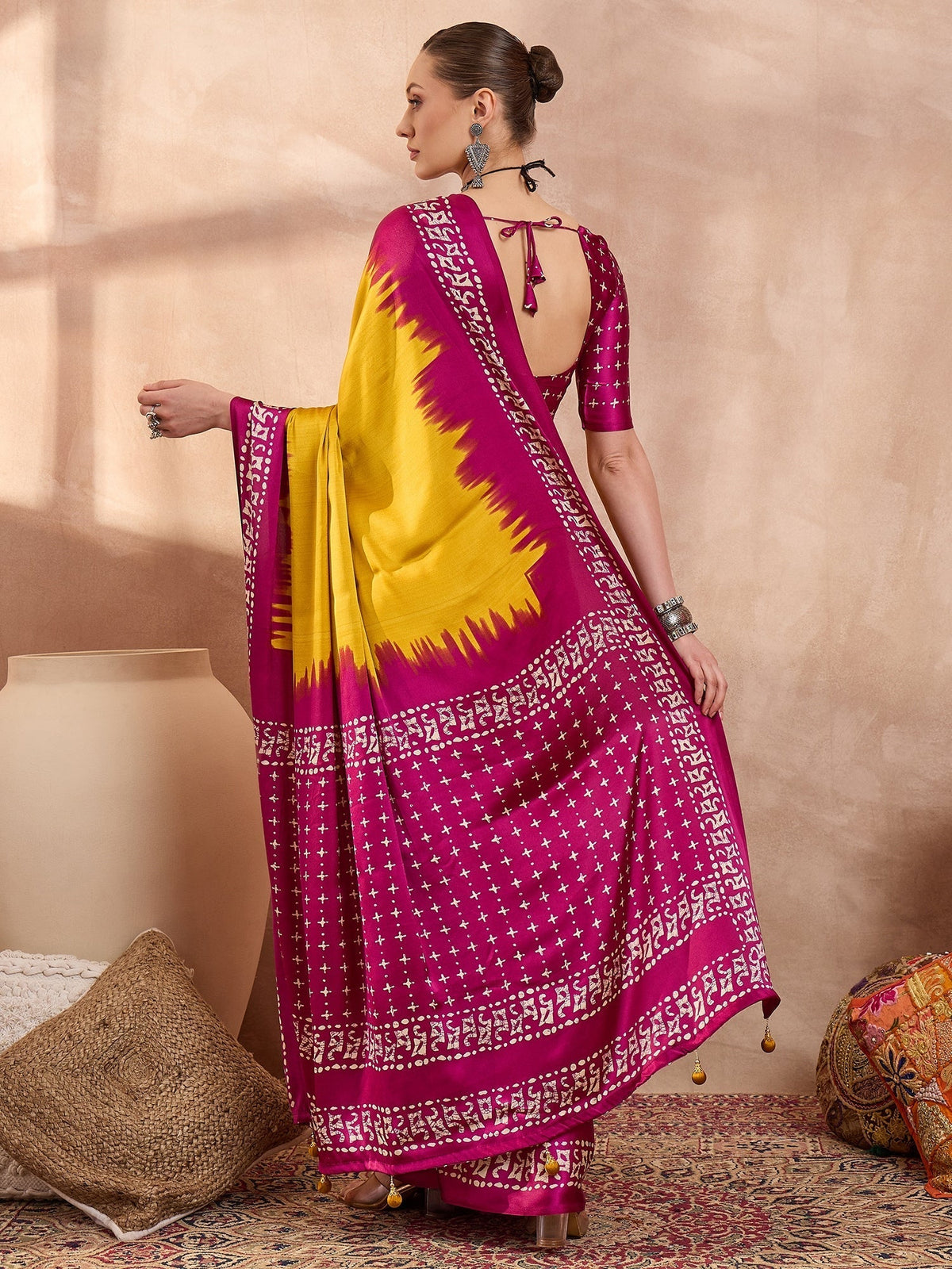 Aadhira Stylish Semi Modal Saree for Party & Festive Wear