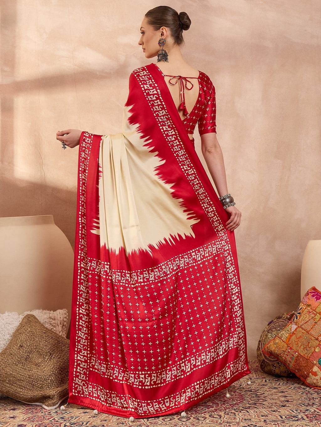 Aadhira Stylish Semi Modal Saree for Party & Festive Wear