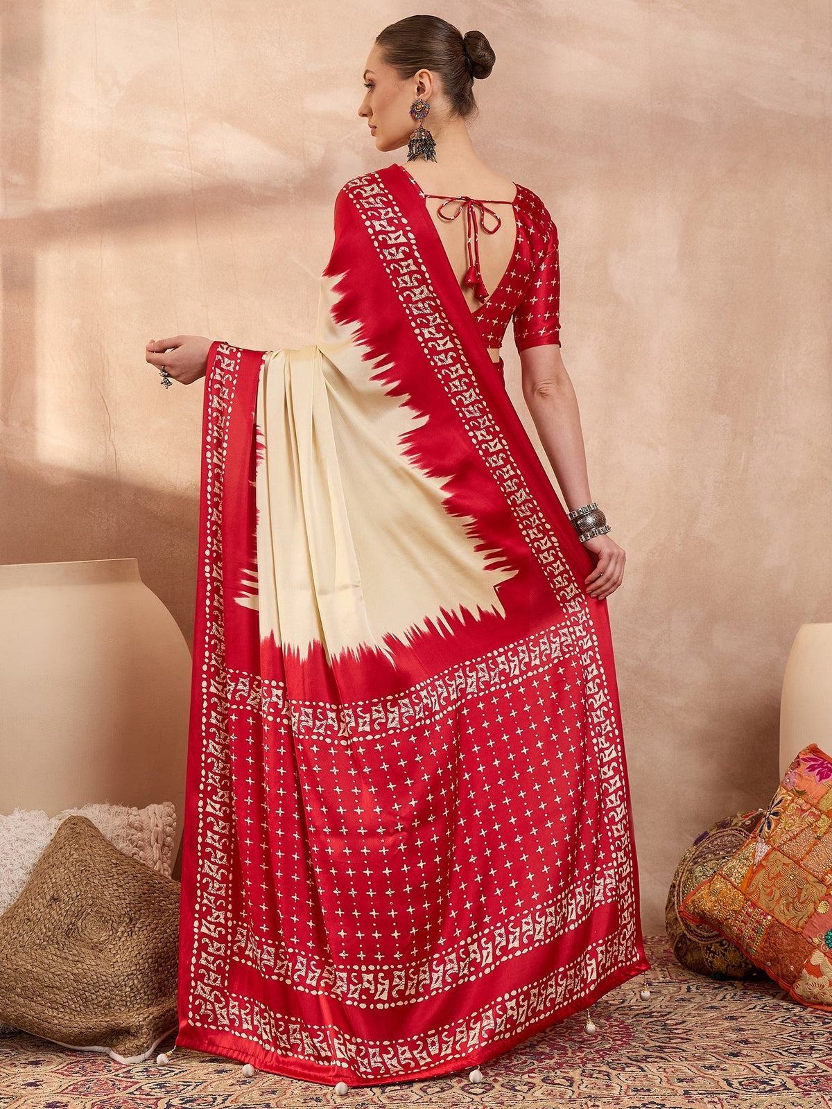 Aadhira Stylish Semi Modal Saree for Party & Festive Wear