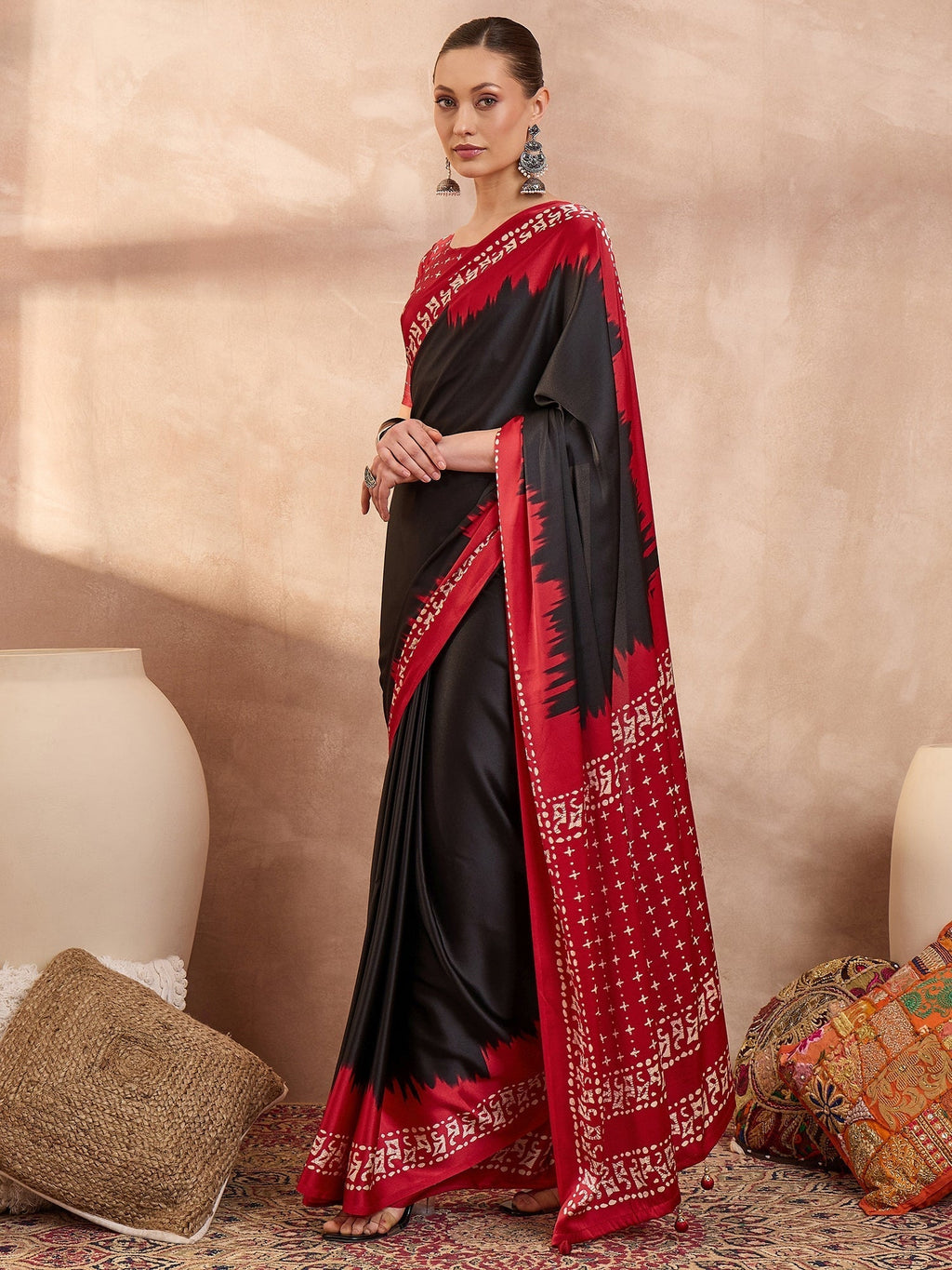 Aadhira Stylish Semi Modal Saree for Party & Festive Wear