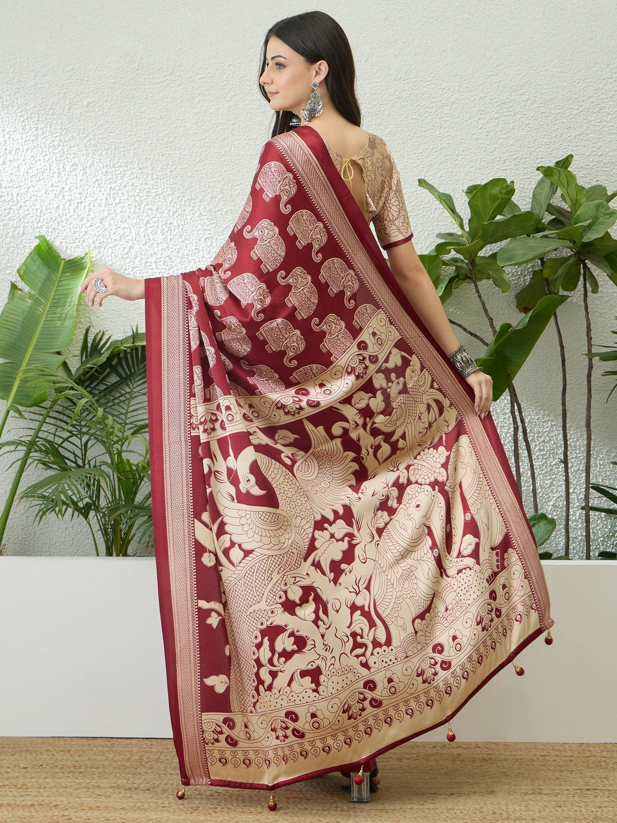 Aakriti Contemporary Semi Modal Saree for Special Occasions
