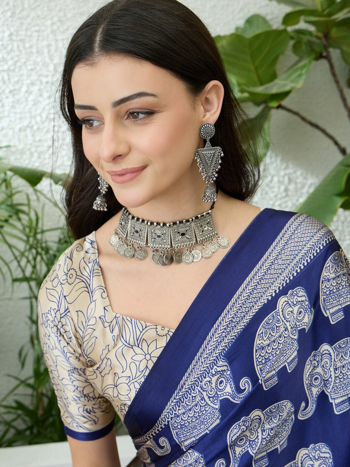 Aakriti Contemporary Semi Modal Saree for Special Occasions