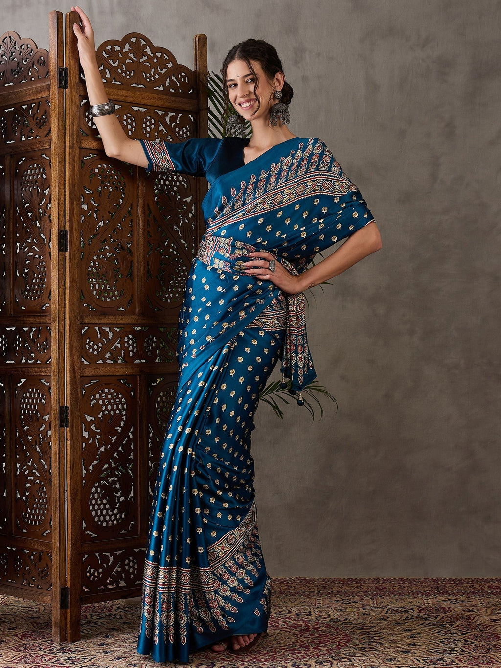 Aarohi Premium Semi Modal Saree for Festive Wear