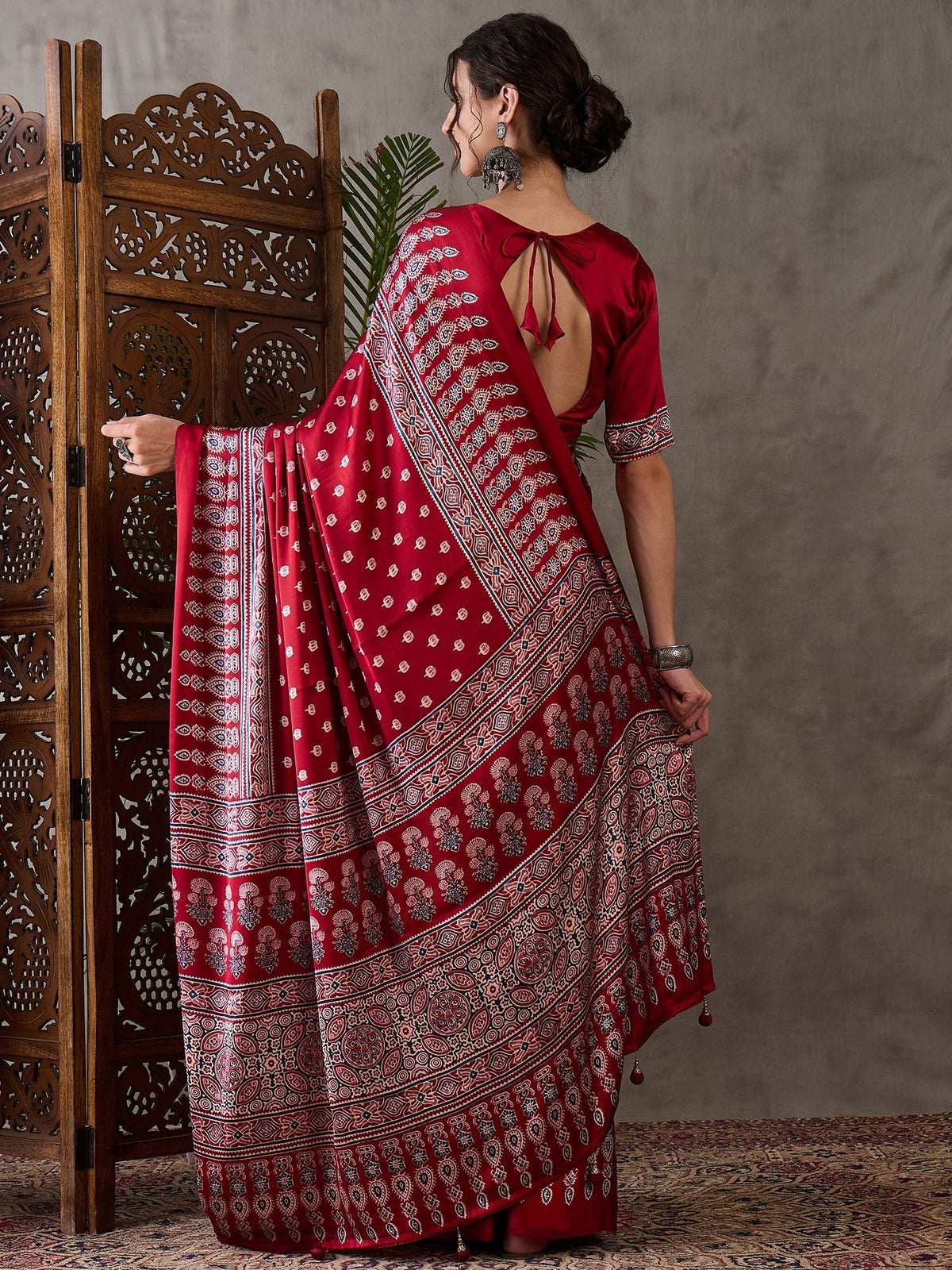 Aarohi Premium Semi Modal Saree for Festive Wear