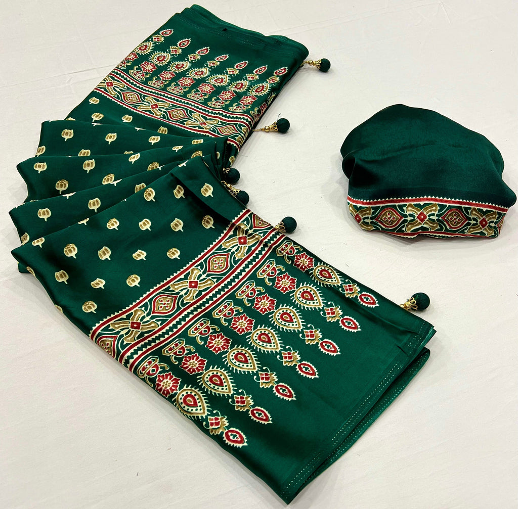 Aarohi Premium Semi Modal Saree for Festive Wear