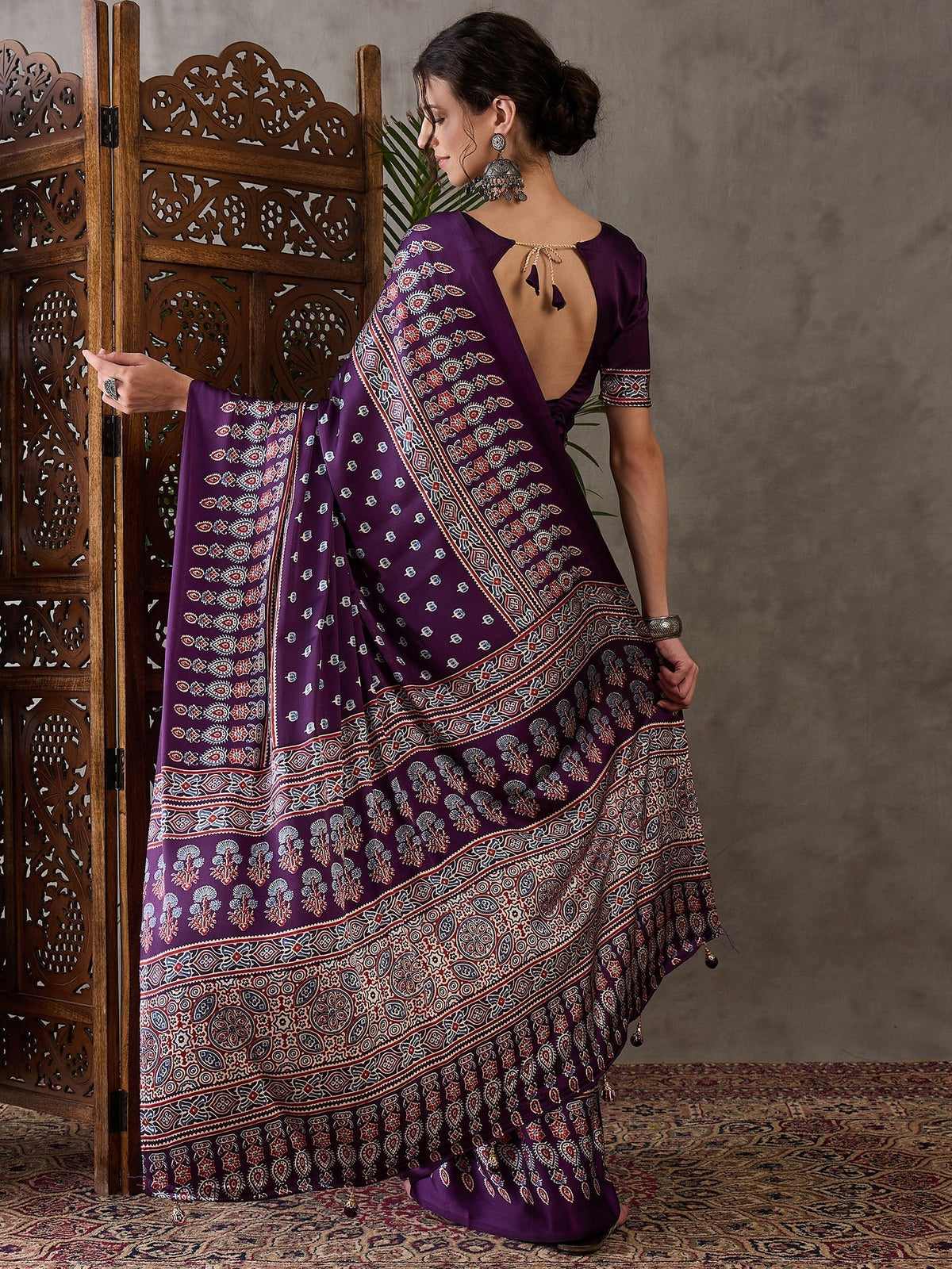 Aarohi Premium Semi Modal Saree for Festive Wear