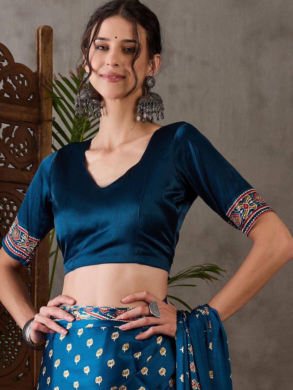 Aarohi Premium Semi Modal Saree for Festive Wear