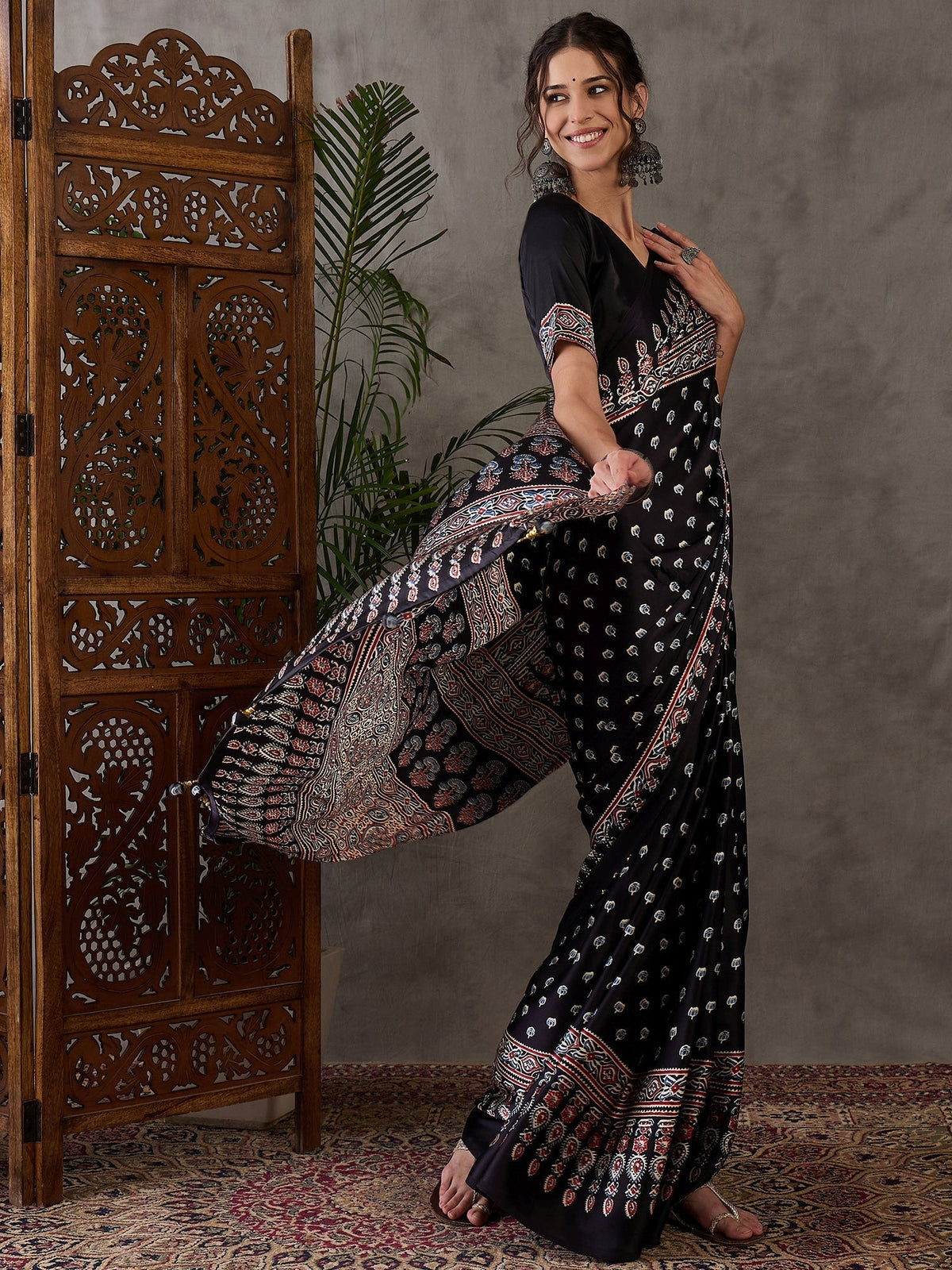 Aarohi Premium Semi Modal Saree for Festive Wear