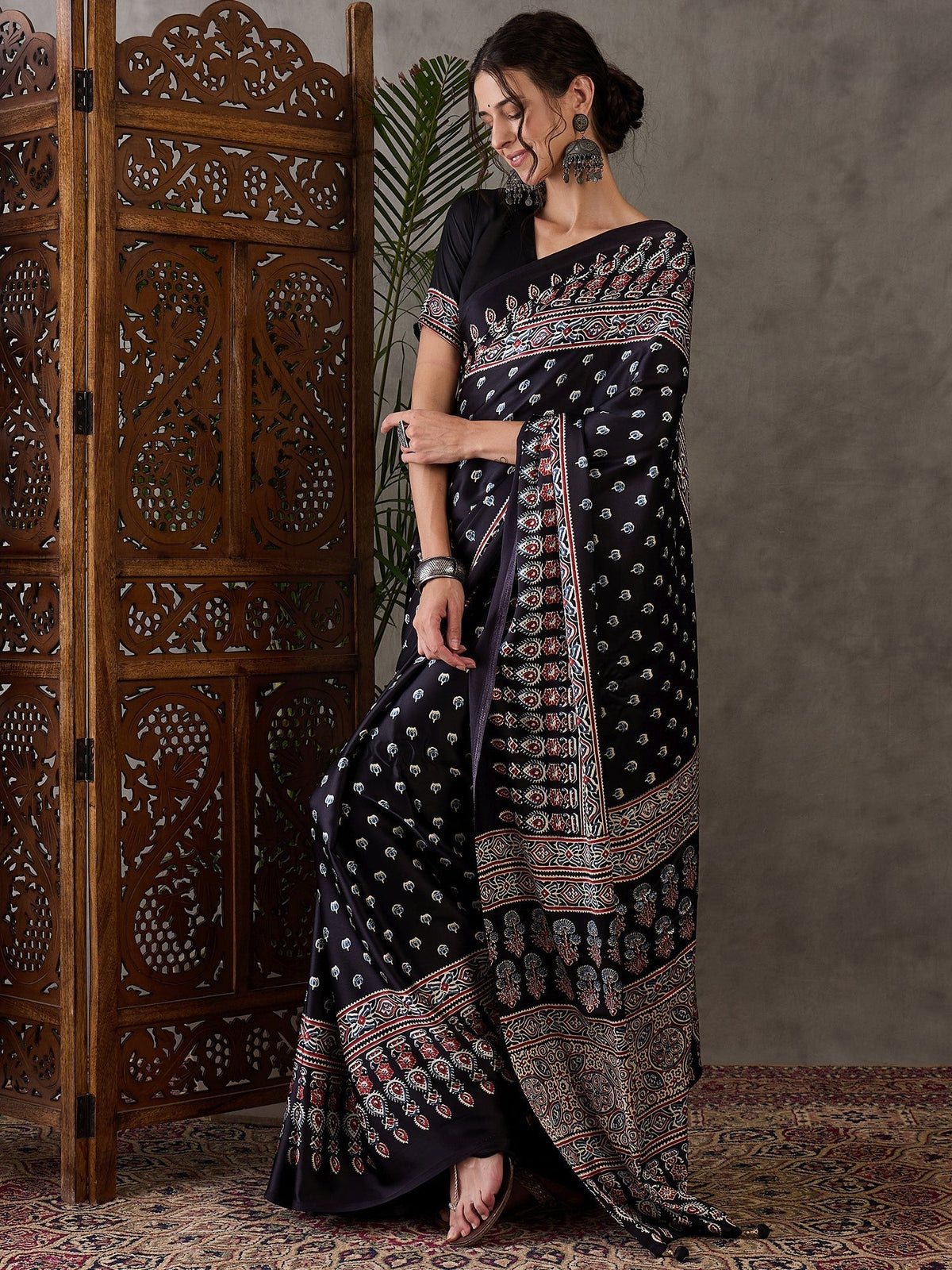 Aarohi Premium Semi Modal Saree for Festive Wear