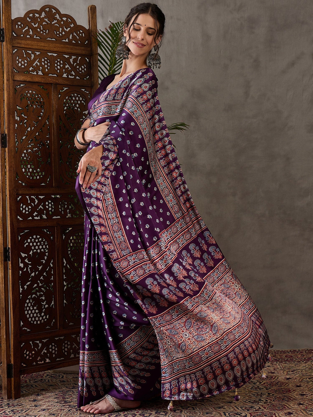 Aarohi Premium Semi Modal Saree for Festive Wear