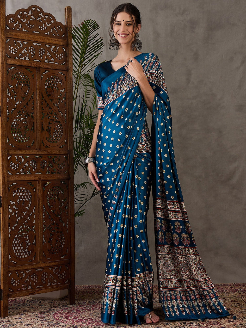 Aarohi Premium Semi Modal Saree for Festive Wear