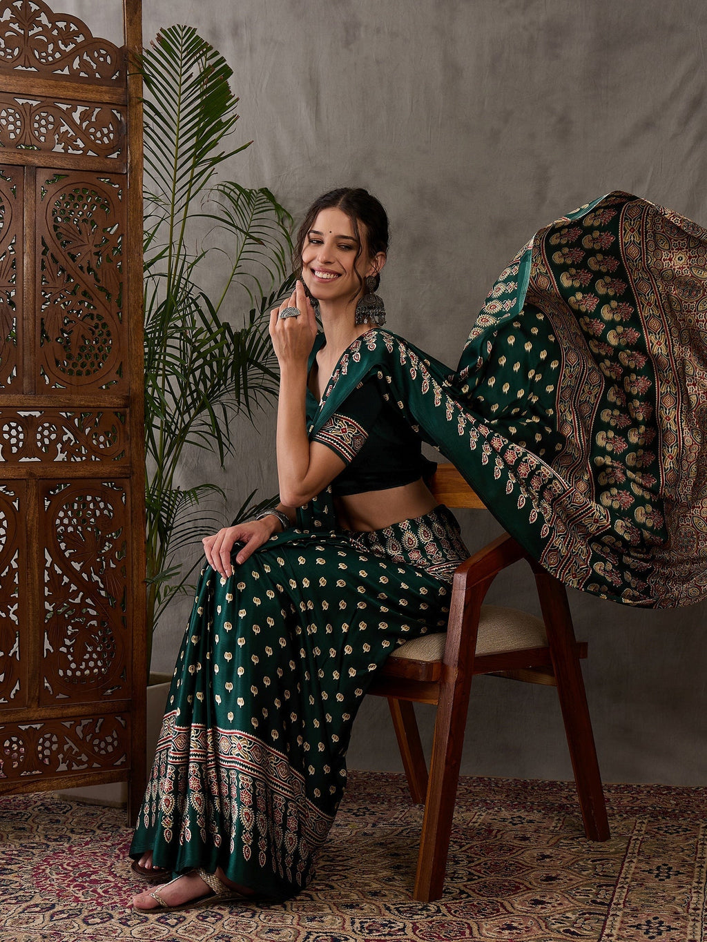 Aarohi Premium Semi Modal Saree for Festive Wear