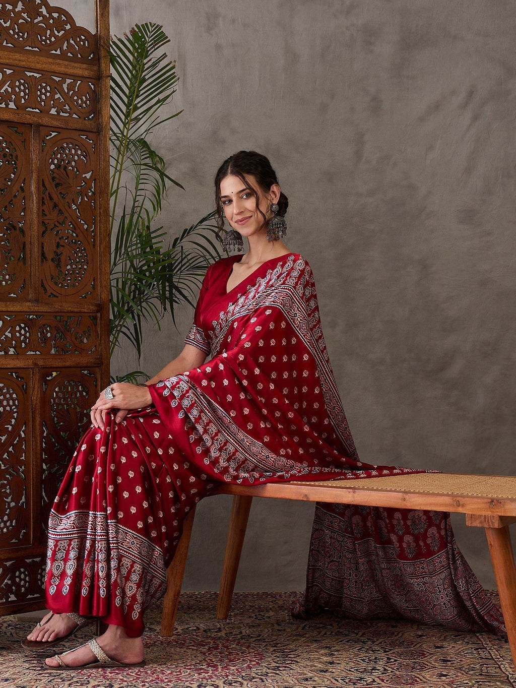 Aarohi Premium Semi Modal Saree for Festive Wear