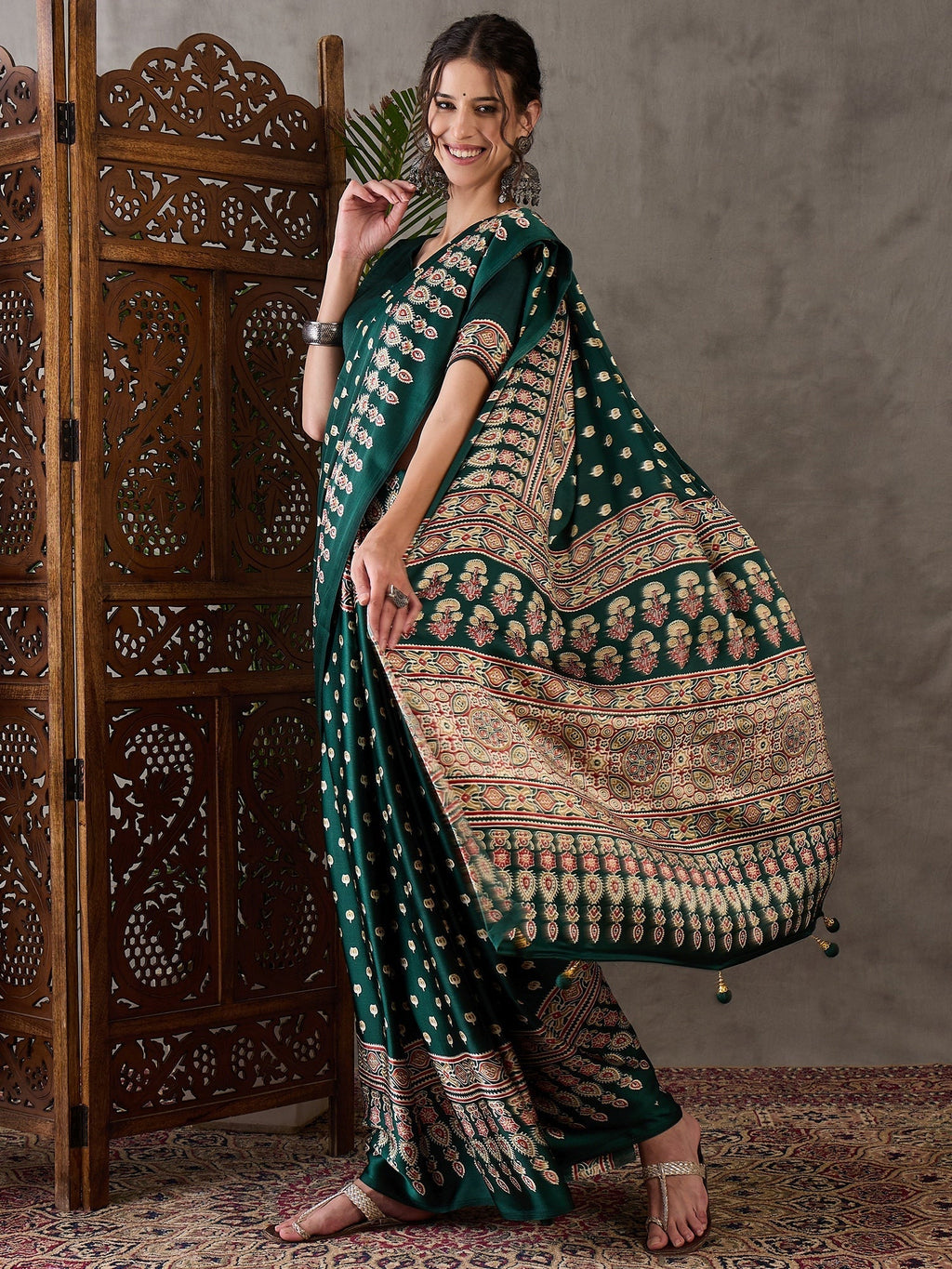 Aarohi Premium Semi Modal Saree for Festive Wear